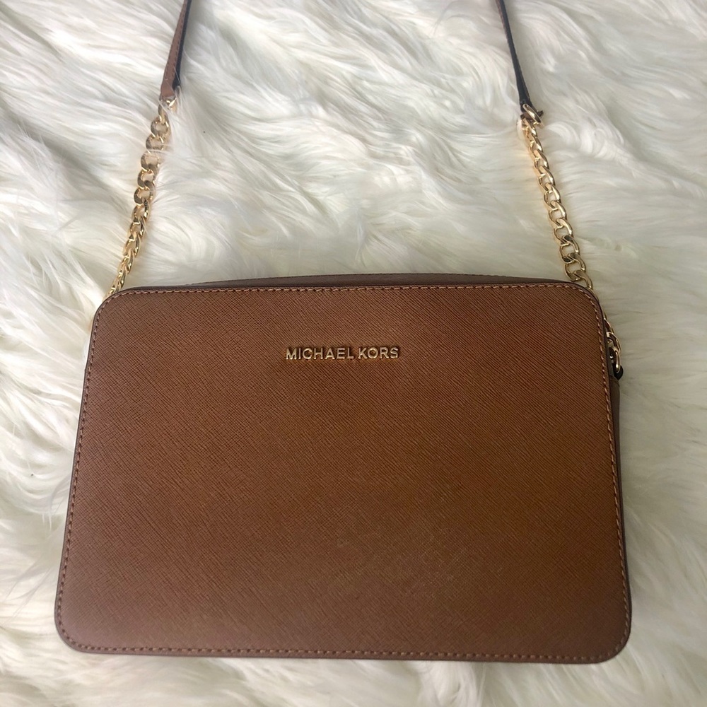 Michael Kors Jet Set Saffiano Leather Crossbody